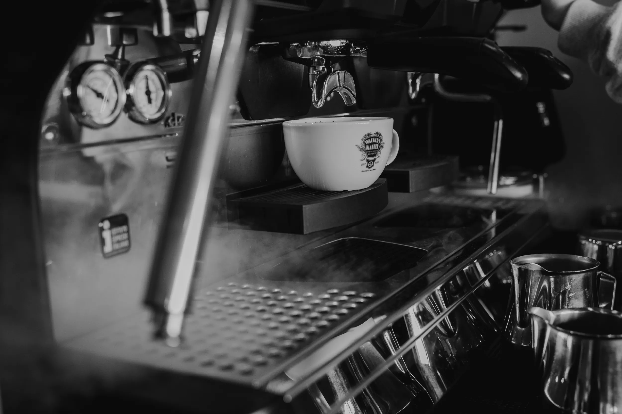 Nahaufnahme Kaffeemaschine